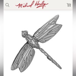 Brand New Michael Healy Dragonfly Doorbell Ringer, silver